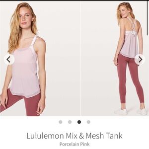 Lululemon mix and mesh tank